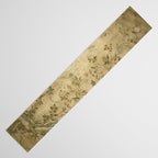 Antique 18th Century Chinoiserie Golden Garden Fresco 1740 Table Runner Gallery Image 3