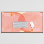 Abstraction_SUN_SUMMER_RED_HOT_SHINE_POP_ART_0322M Desk Mat Gallery Image 1