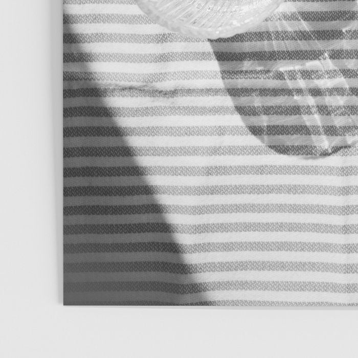 Black and White Glass Shadows and Stripes | Summer Shadow Play Still Life Light Bright Photography Print Photo Art Minimal Art Print Poster Gallery Image 3