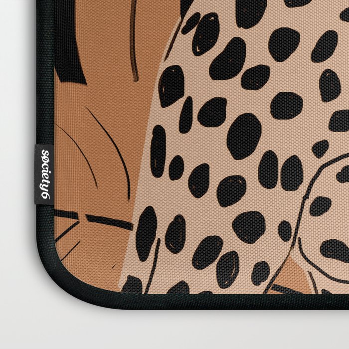 Minimal Jungle Abstract Art 1 Laptop Sleeve Gallery Image 3