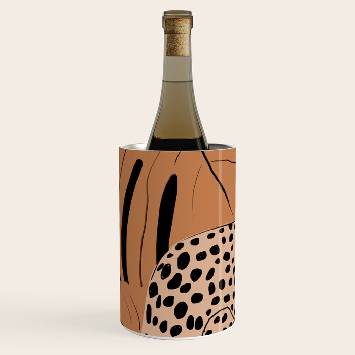 Minimal Jungle Abstract Art 1 Wine Chiller Gallery Image 2