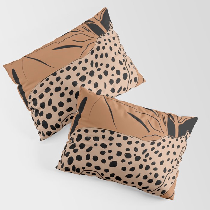 Minimal Jungle Abstract Art 1 Pillow Sham Gallery Image 3