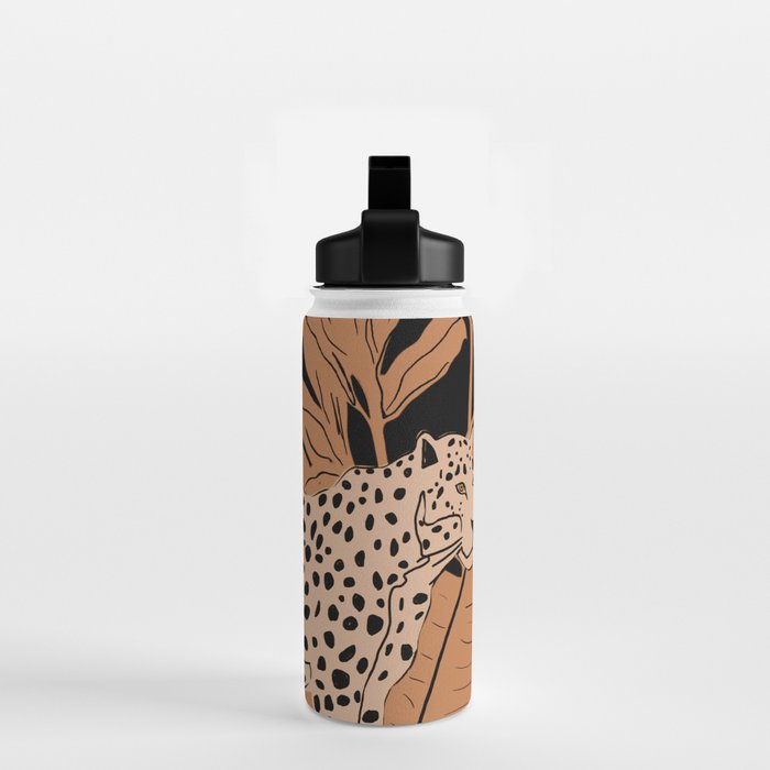 Minimal Jungle Abstract Art 1 Water Bottle Gallery Image 2