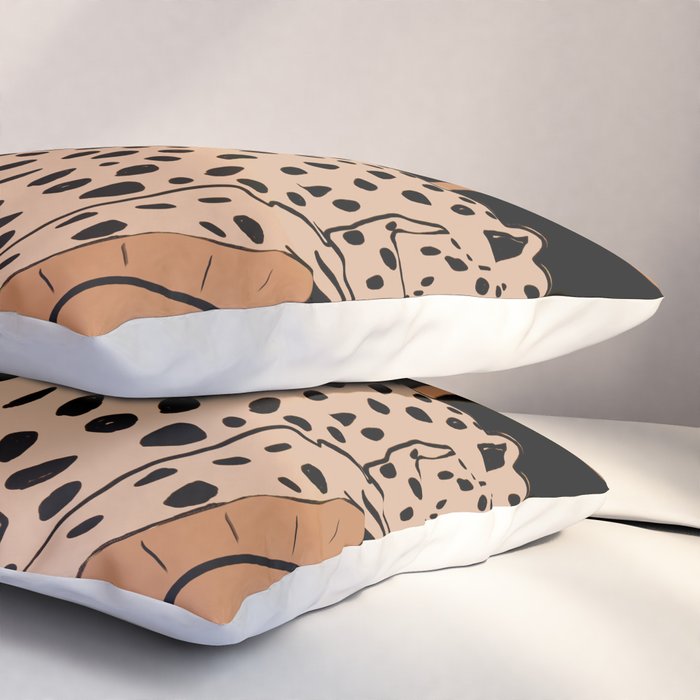 Minimal Jungle Abstract Art 1 Pillow Sham Gallery Image 3