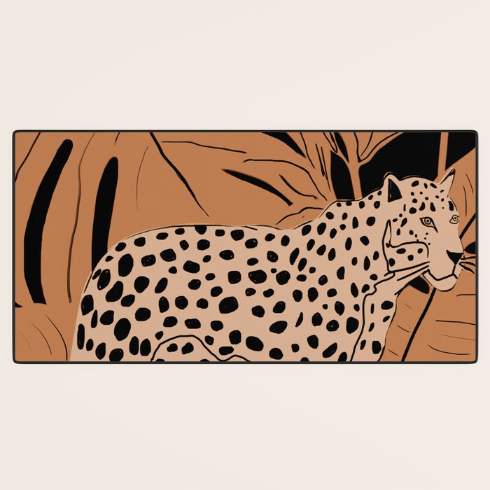 Minimal Jungle Abstract Art 1 Desk Mat Gallery Image 3