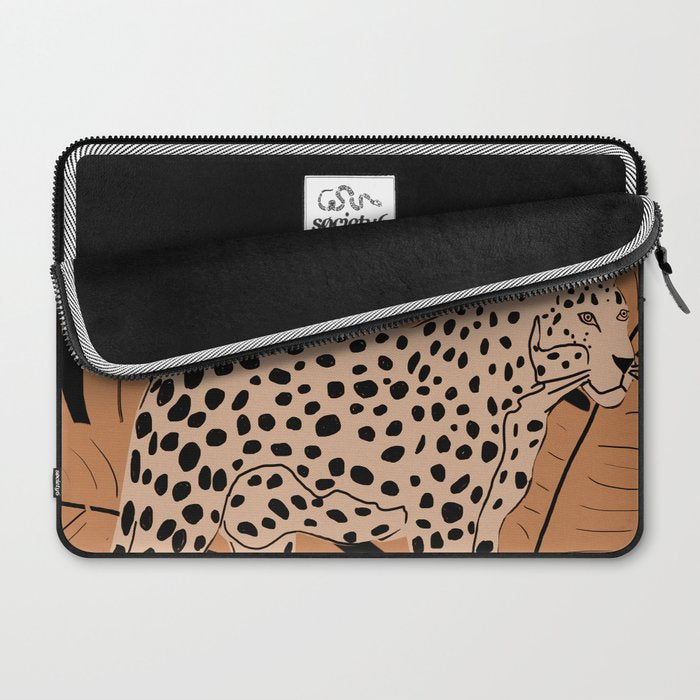 Minimal Jungle Abstract Art 1 Laptop Sleeve Gallery Image 2