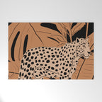 Minimal Jungle Abstract Art 1 Welcome Mat Gallery Image 1