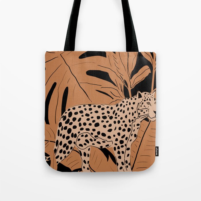 Minimal Jungle Abstract Art 1 Tote Bag Gallery Image 1