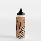 Minimal Jungle Abstract Art 1 Water Bottle Gallery Image 3