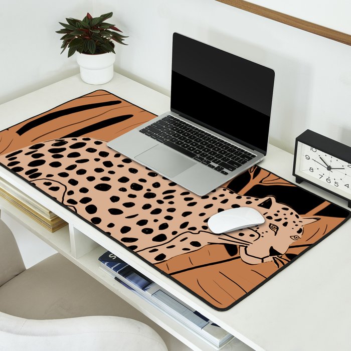Minimal Jungle Abstract Art 1 Desk Mat Gallery Image 2