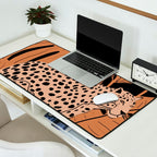Minimal Jungle Abstract Art 1 Desk Mat Gallery Image 2