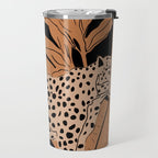 Minimal Jungle Abstract Art 1 Travel Mug Gallery Image 2