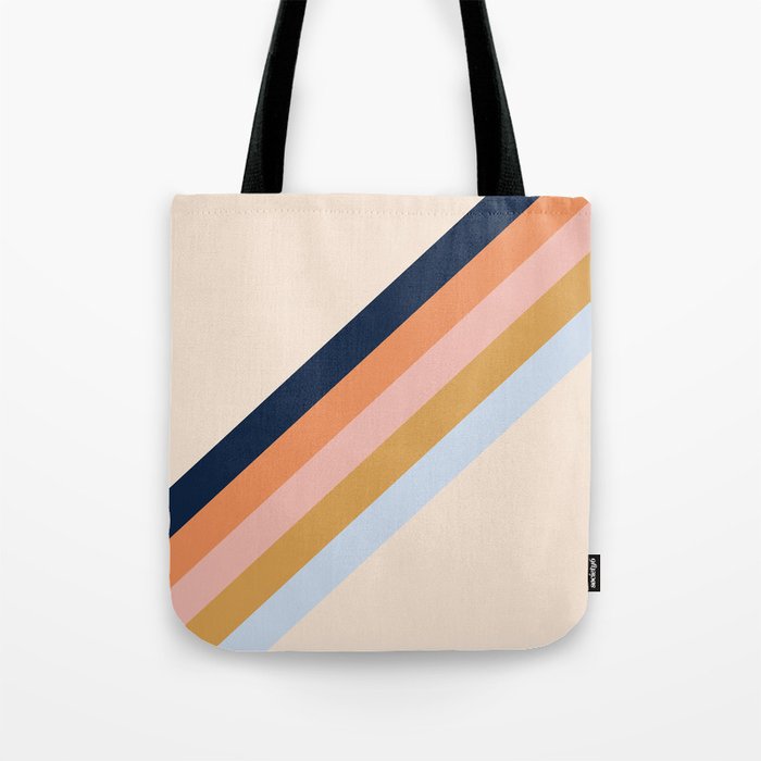 Retro stripes Tote Bag Gallery Image 1