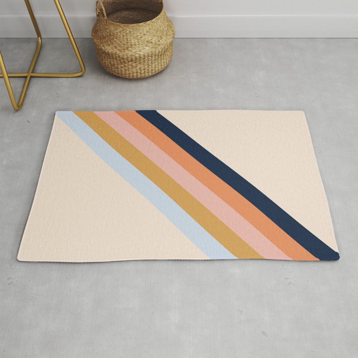Retro stripes Rug Gallery Image 1