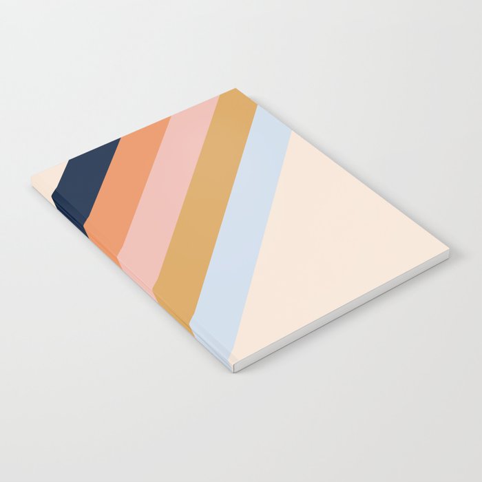 Retro stripes Notebook Gallery Image 1