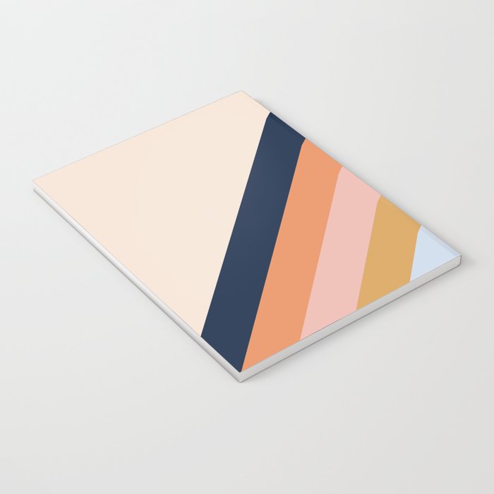 Retro stripes Notebook Gallery Image 3