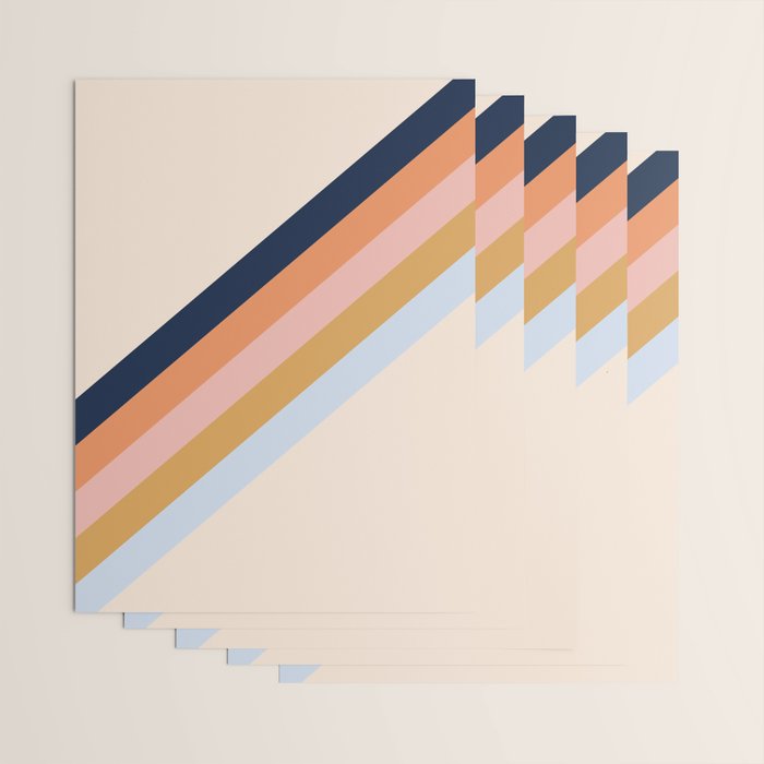 Retro stripes Wrapping Paper Gallery Image 3