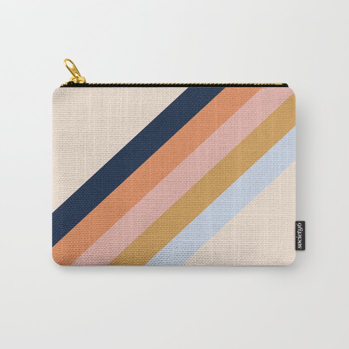 Retro stripes Carry All Pouch Gallery Image 1