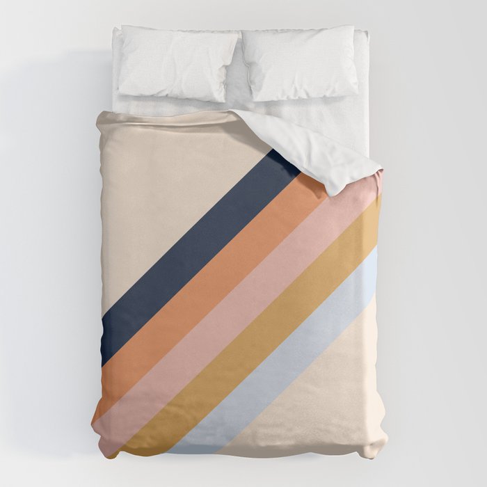 Retro stripes Duvet Cover Gallery Image 1