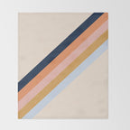 Retro stripes Throw Blanket Gallery Image 2