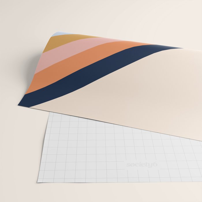 Retro stripes Wrapping Paper Gallery Image 2