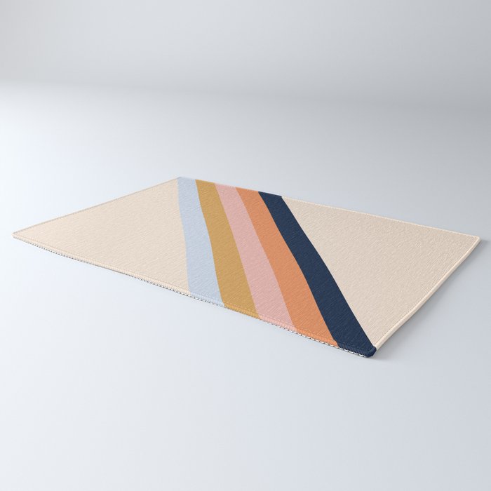 Retro stripes Rug Gallery Image 3