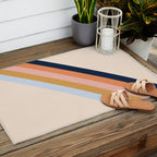 Retro stripes Outdoor Rug Gallery Image 2