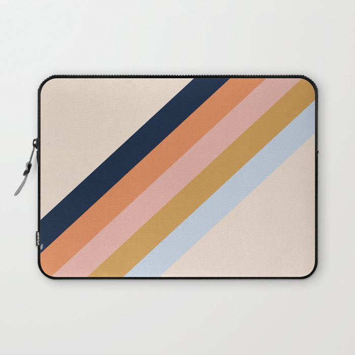 Retro stripes Laptop Sleeve Gallery Image 1