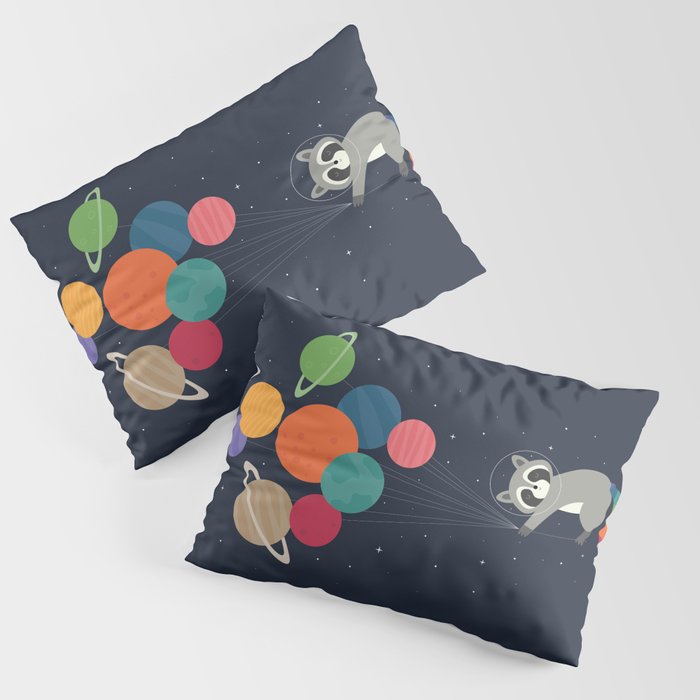 Space Raccoon Pillow Sham Gallery Image 1