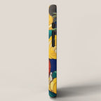 Klimt Style Yellow Roses in Red Vase iPhone Case Gallery Image 2