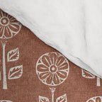 block print floral - clay Comforter Gallery Image 4