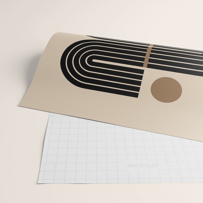 Dusk - Mid Century Modern Abstract Ar Wrapping Paper Gallery Image 2