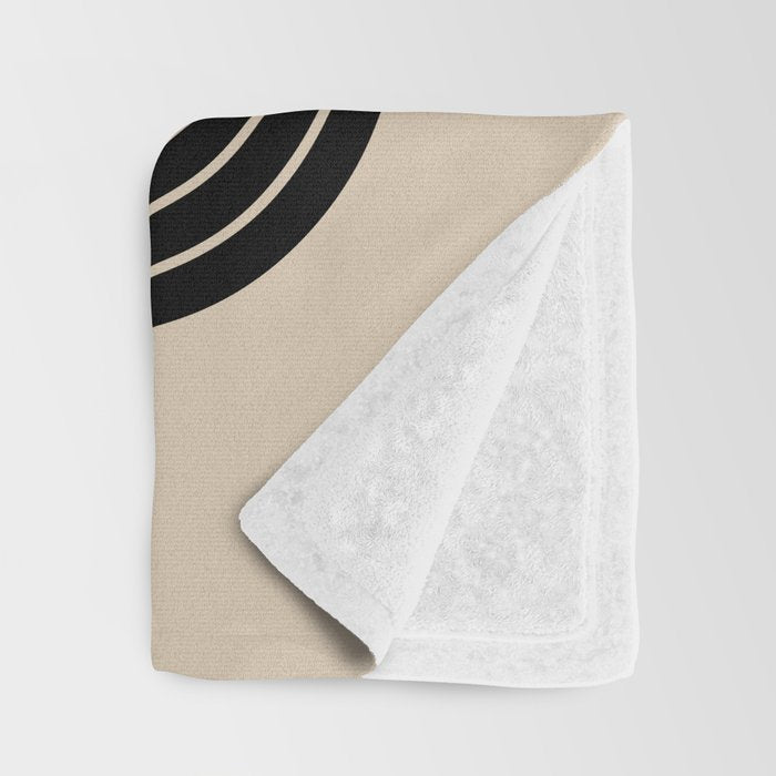 Dusk - Mid Century Modern Abstract Ar Throw Blanket Gallery Image 3