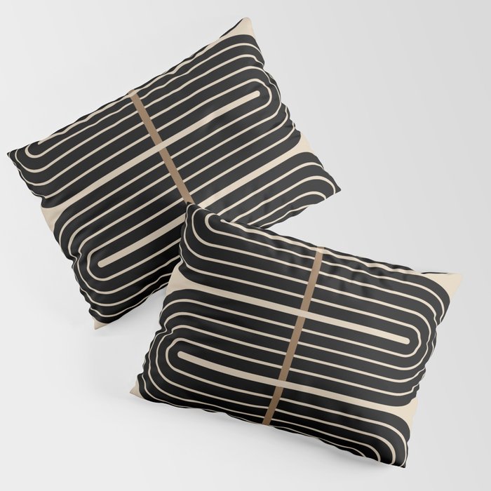 Dusk - Mid Century Modern Abstract Ar Pillow Sham Gallery Image 1