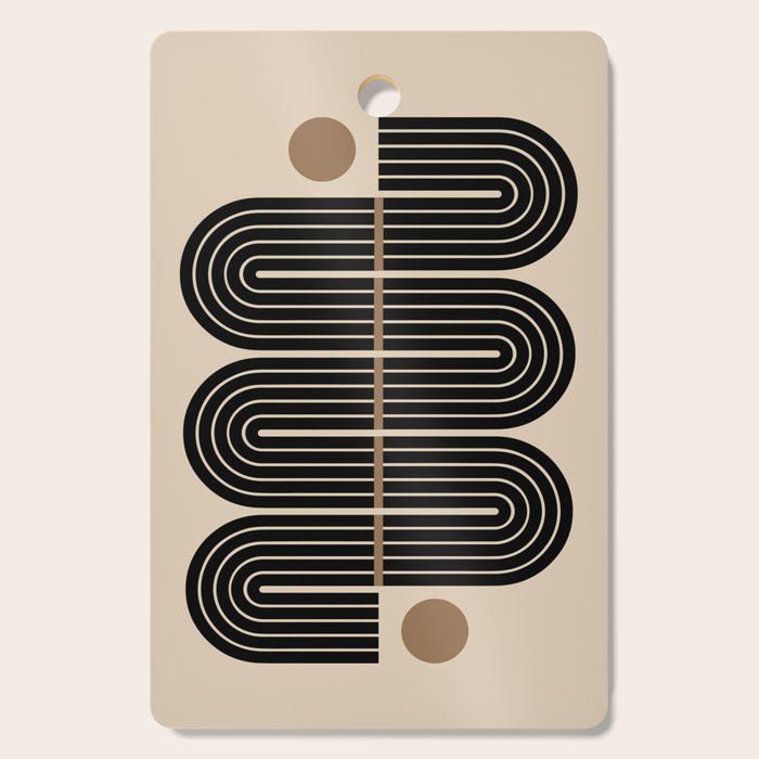 Dusk - Mid Century Modern Abstract Ar Cutting Board Gallery Image 1