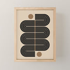 Dusk - Mid Century Modern Abstract Ar Mini Art Print Gallery Image 1