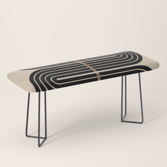 Dusk - Mid Century Modern Abstract Ar Bench Gallery Image 1