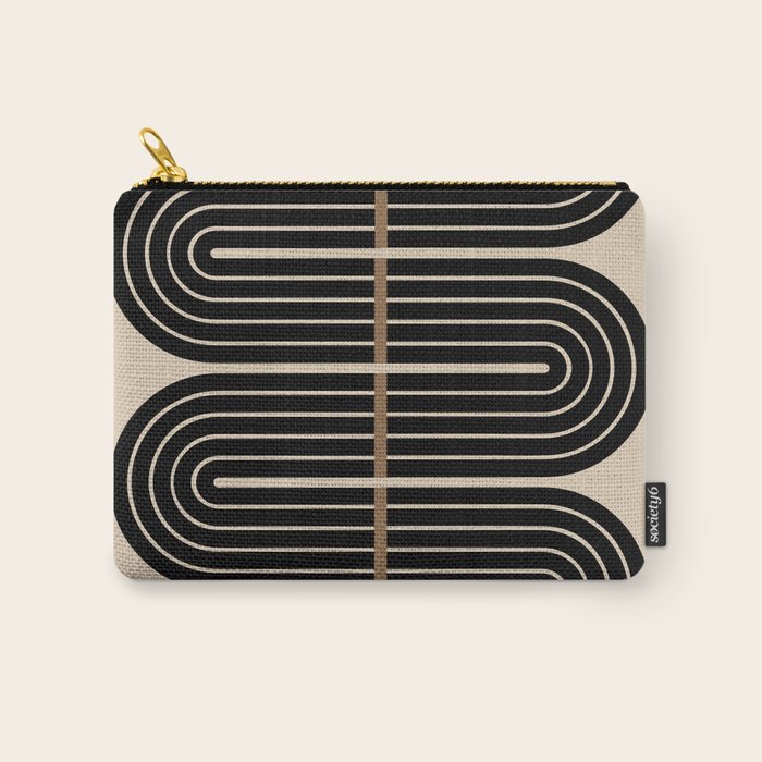 Dusk - Mid Century Modern Abstract Ar Carry All Pouch Gallery Image 1