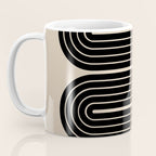 Dusk - Mid Century Modern Abstract Ar Coffee Mug Gallery Image 3