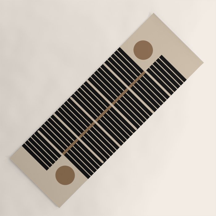 Dusk - Mid Century Modern Abstract Ar Yoga Mat Gallery Image 1