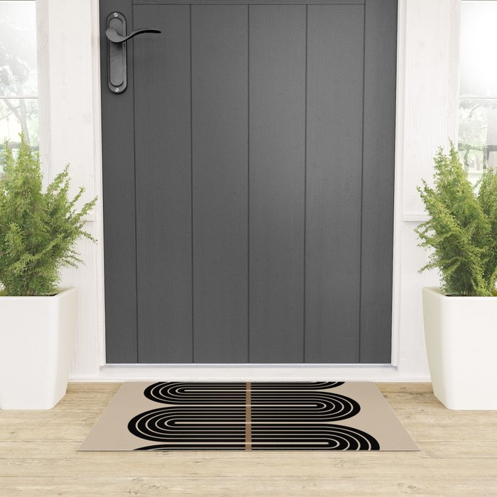Dusk - Mid Century Modern Abstract Ar Welcome Mat Gallery Image 3