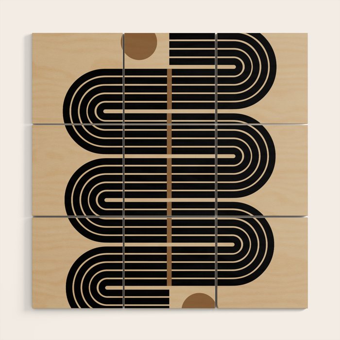 Dusk - Mid Century Modern Abstract Ar Wood Wall Art Gallery Image 1