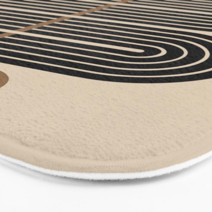 Dusk - Mid Century Modern Abstract Ar Bath Mat Gallery Image 3