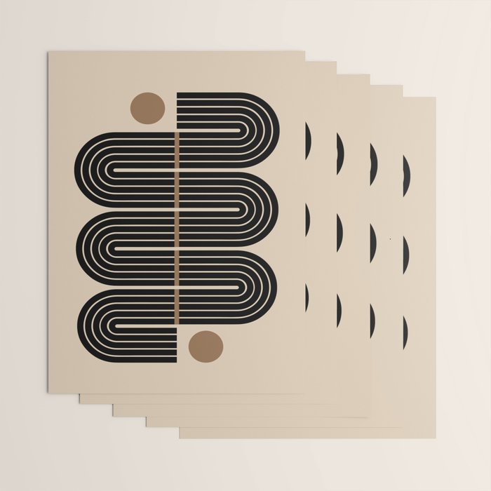 Dusk - Mid Century Modern Abstract Ar Wrapping Paper Gallery Image 3