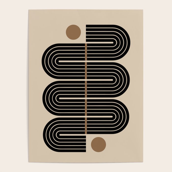 Dusk - Mid Century Modern Abstract Ar Poster Gallery Image 4
