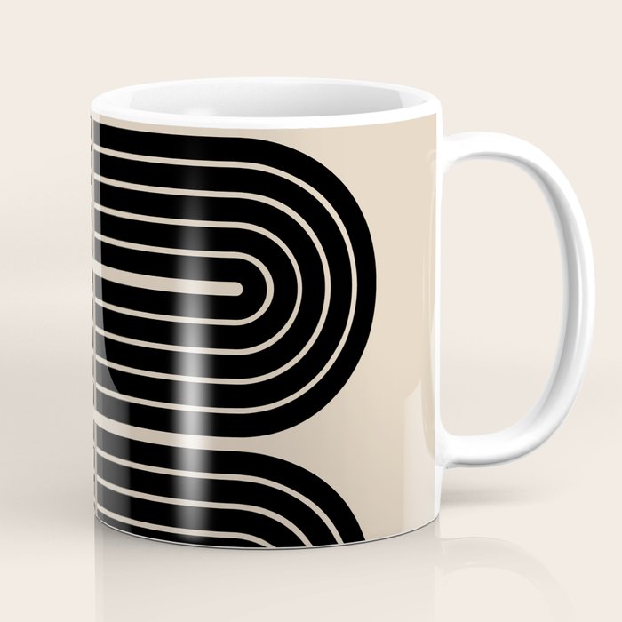 Dusk - Mid Century Modern Abstract Ar Coffee Mug Gallery Image 1