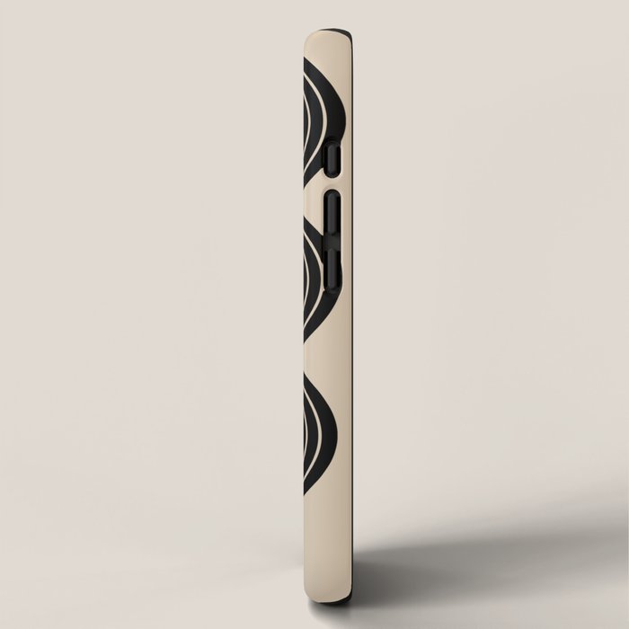 Dusk - Mid Century Modern Abstract Ar iPhone Case Gallery Image 2