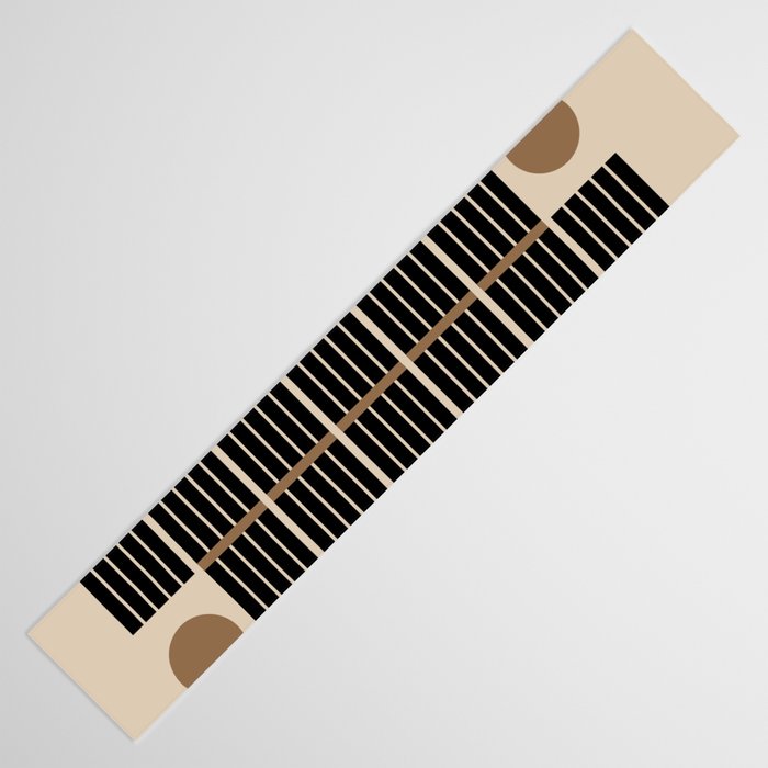 Dusk - Mid Century Modern Abstract Ar Table Runner Gallery Image 3