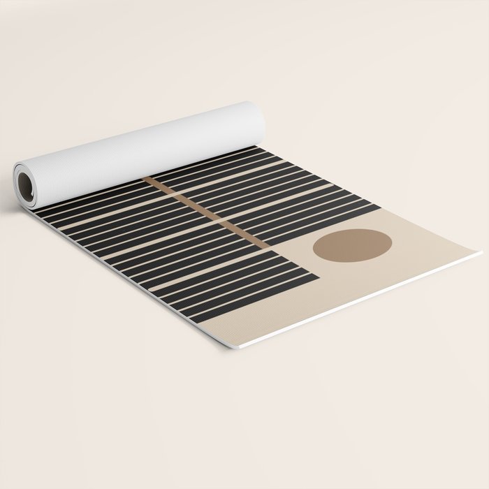 Dusk - Mid Century Modern Abstract Ar Yoga Mat Gallery Image 2
