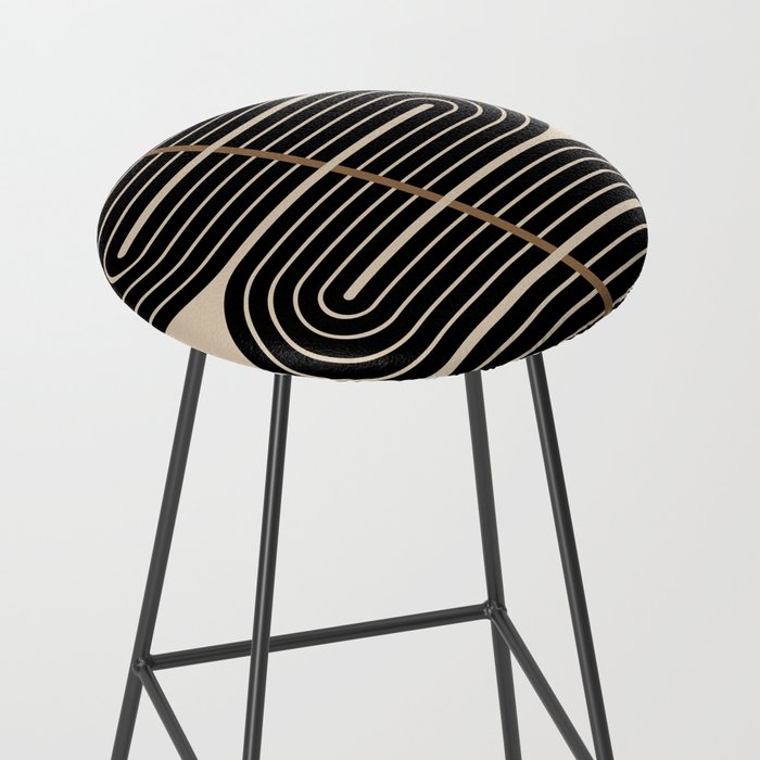 Dusk - Mid Century Modern Abstract Ar Stool Gallery Image 2